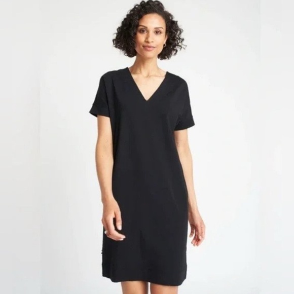 KIT and ACE Sz XS Back to Front Oversized V and Crew Neck Side Pockets Dress - Picture 1 of 14
